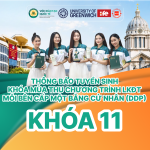 Thông báo tuyển sinh khóa mùa thu Chương trình LKĐT Mỗi bên cấp một Bằng Cử nhân (DDP) liên kết đào tạo giữa Học viện Tài chính và Đại học Greenwich, Vương quốc Anh